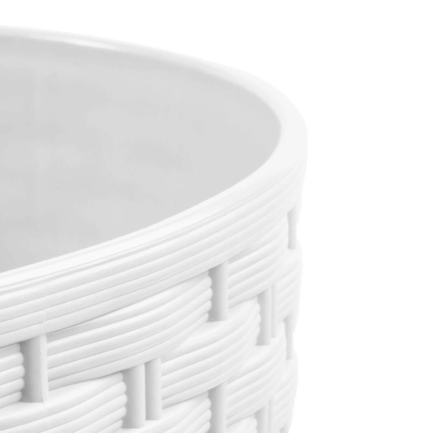 Prosperplast Vazonas su įdėklu Rato Round DRTUS300L baltas