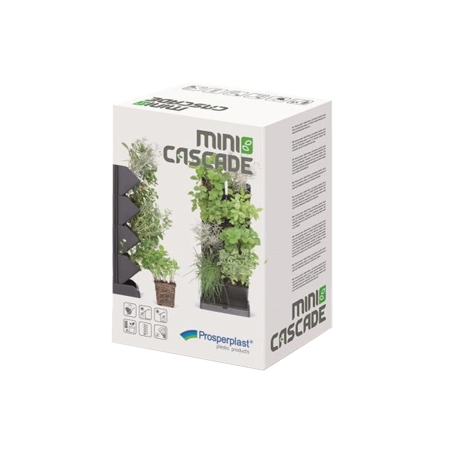 Prosperplast Vertikalus sodo stovas Mini Cascade antracitas