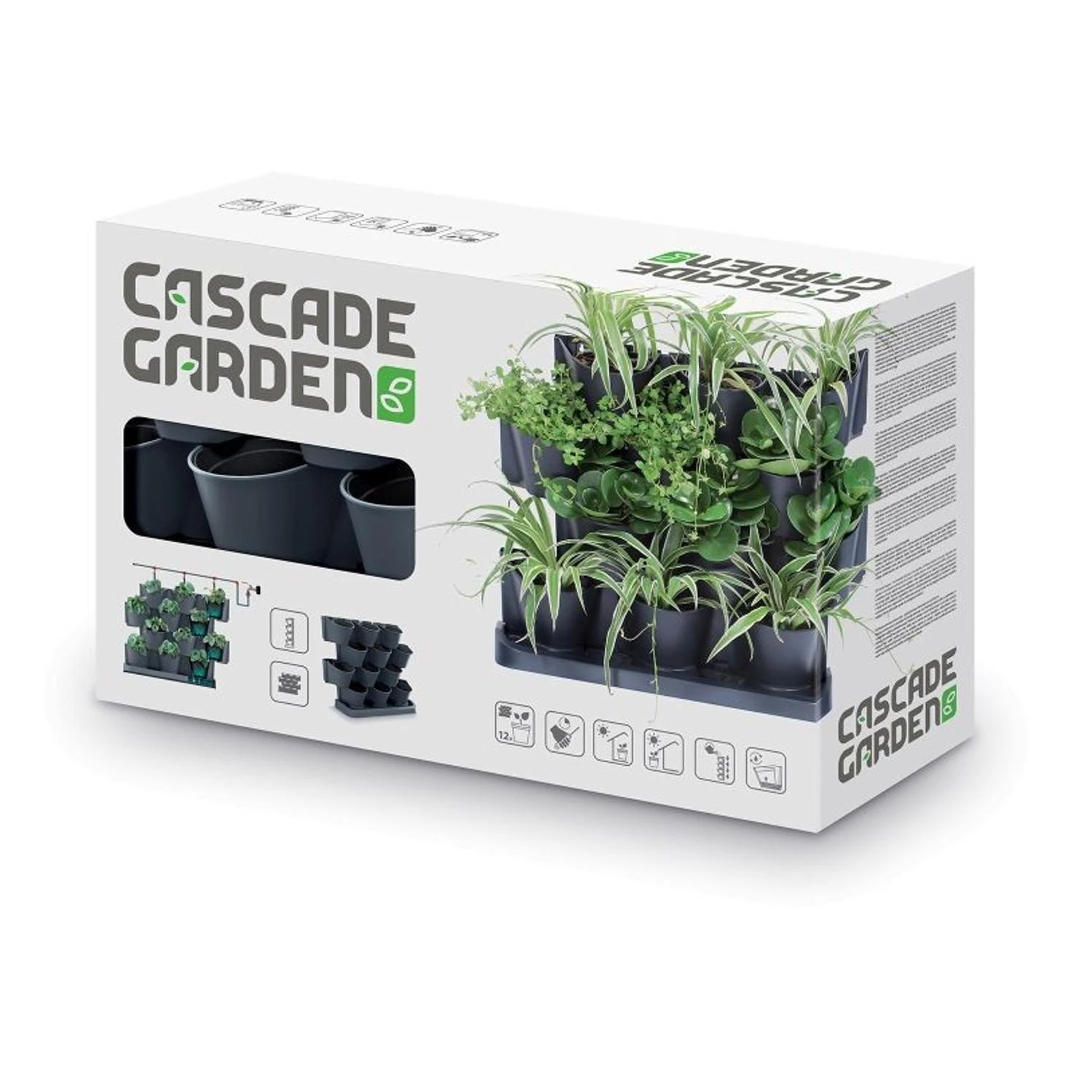 Vertikalūs sodo vazonai Prosperplast Cascade Garden IO2W600S-S433 55cm