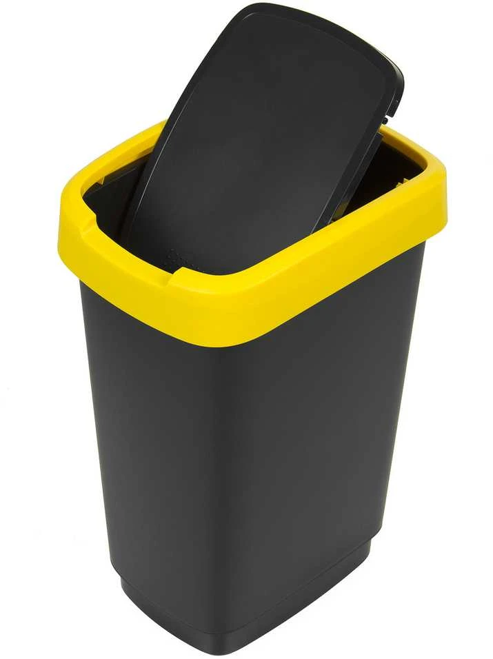 Atliekų Rūšiavimo Konteineriai - ROTHO Twist 3 x 25L Mėlyna, Juoda, Raudona, Žalia