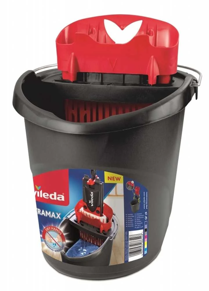 Vileda Ultramax Box su šluota, šluoste ir kibiru + šluostės 3 vnt.
