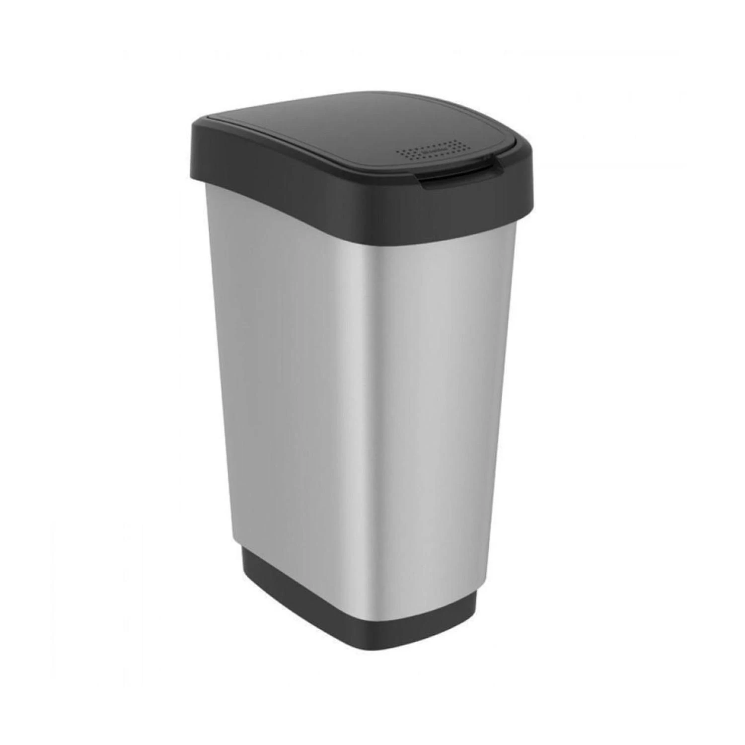 Rotho Twist 50L metalinė sūpynės šiukšliadėžė