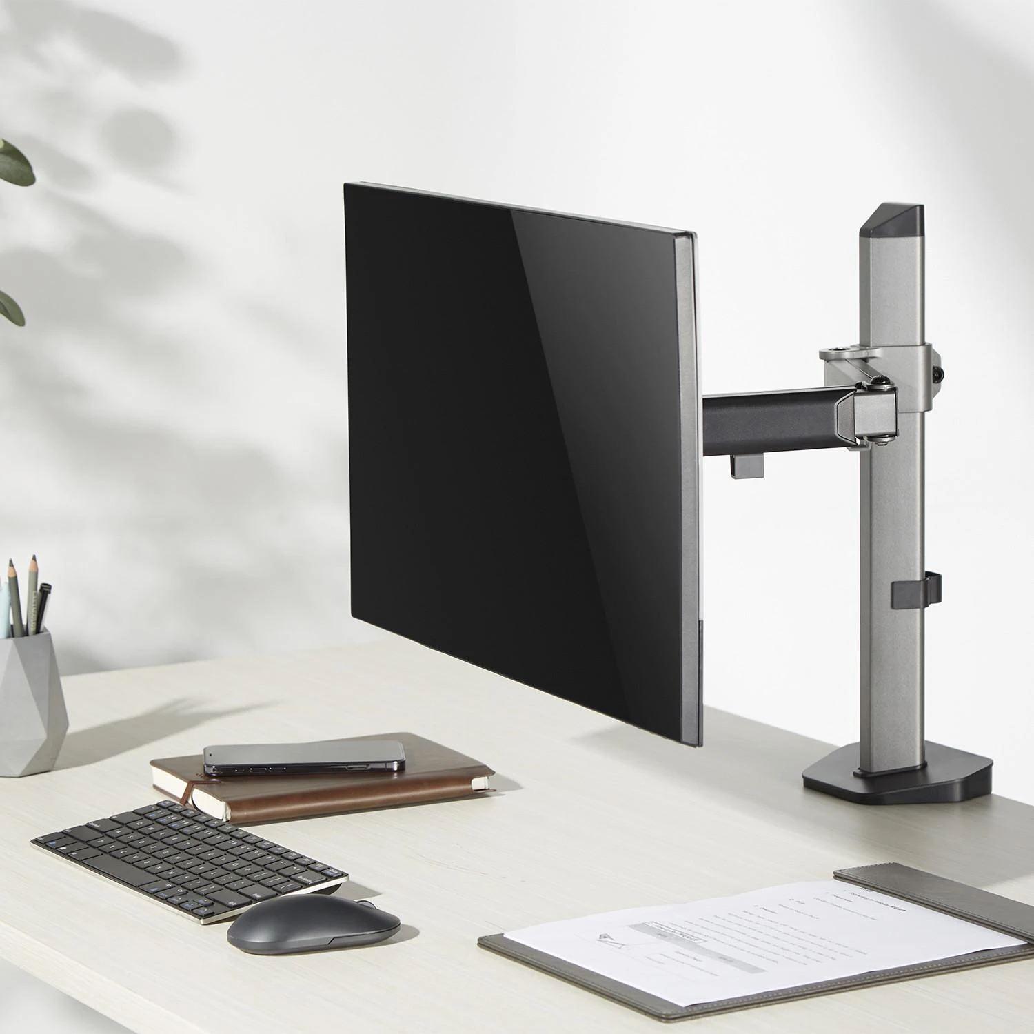 Laikiklis „Deluxe Ergo Office“ sulankstomas monitoriaus laikiklis, 17–32 colių, maks. 9kg, ER-448