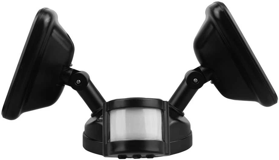 Maclean LED sieninis šviestuvas, su PIR jutikliu, 20W, 1500lm, IP65, neutralus baltas 4000K, juodas, MCE524 B