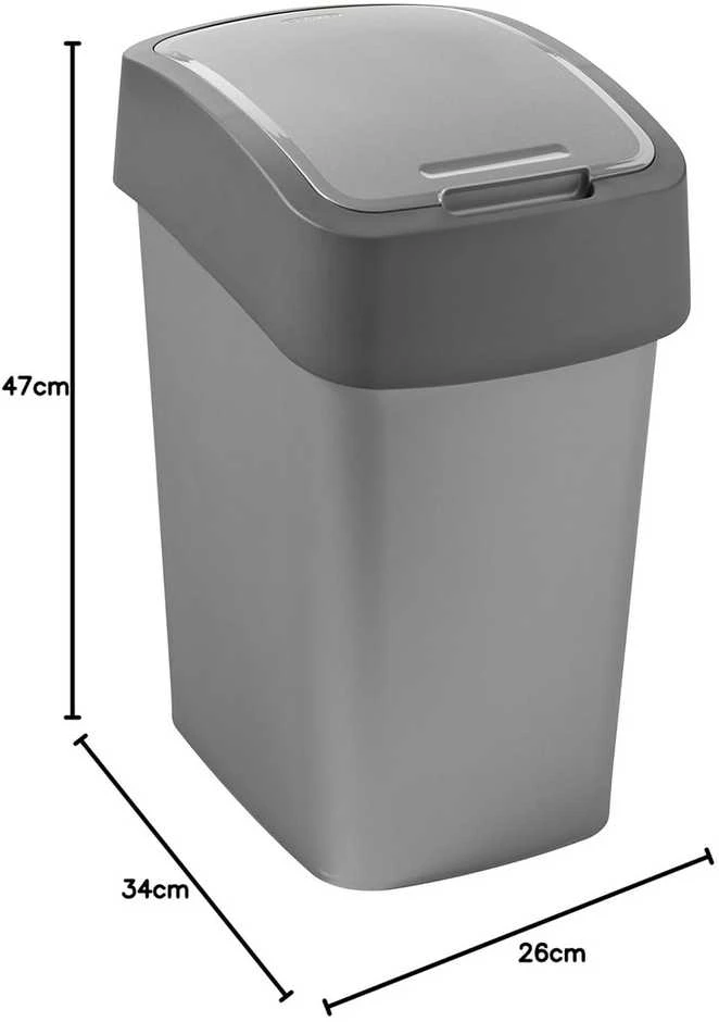 CURVER KOSZ NA ŚMIECI FLIP BIN 25L /GRAFITOWY