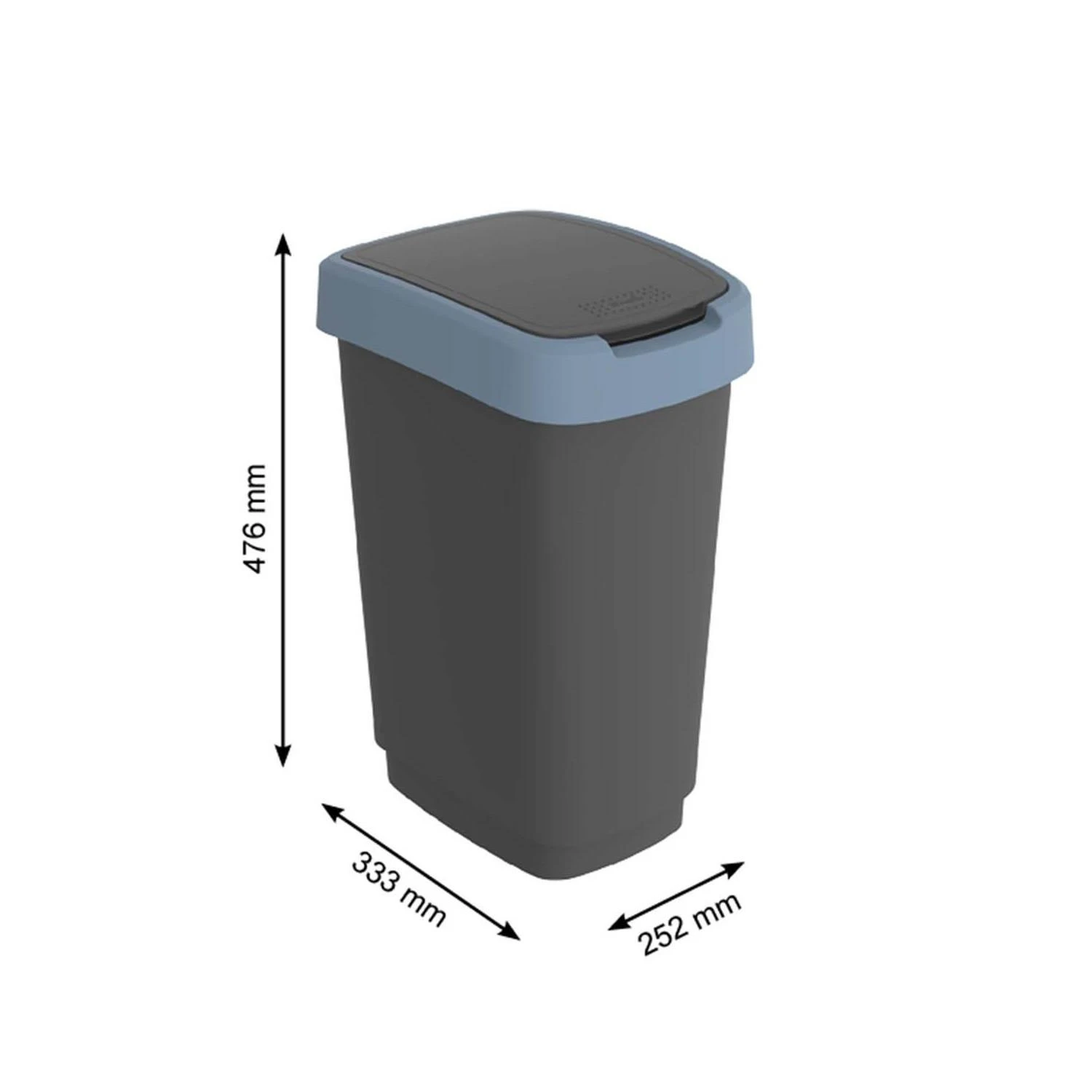 ROTHO Twist Mėlyna - trash bin – 25l