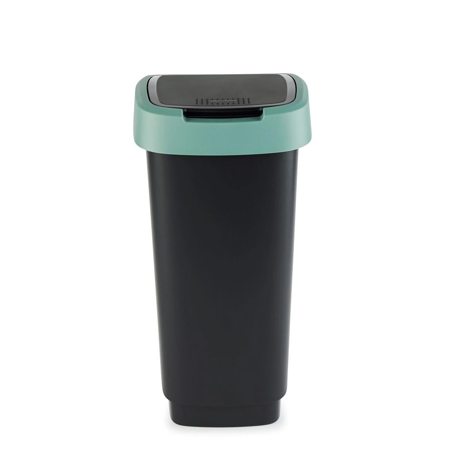 Šiukšliadėžė Rotho Twist, juoda/tamsiai žalia, 25 l