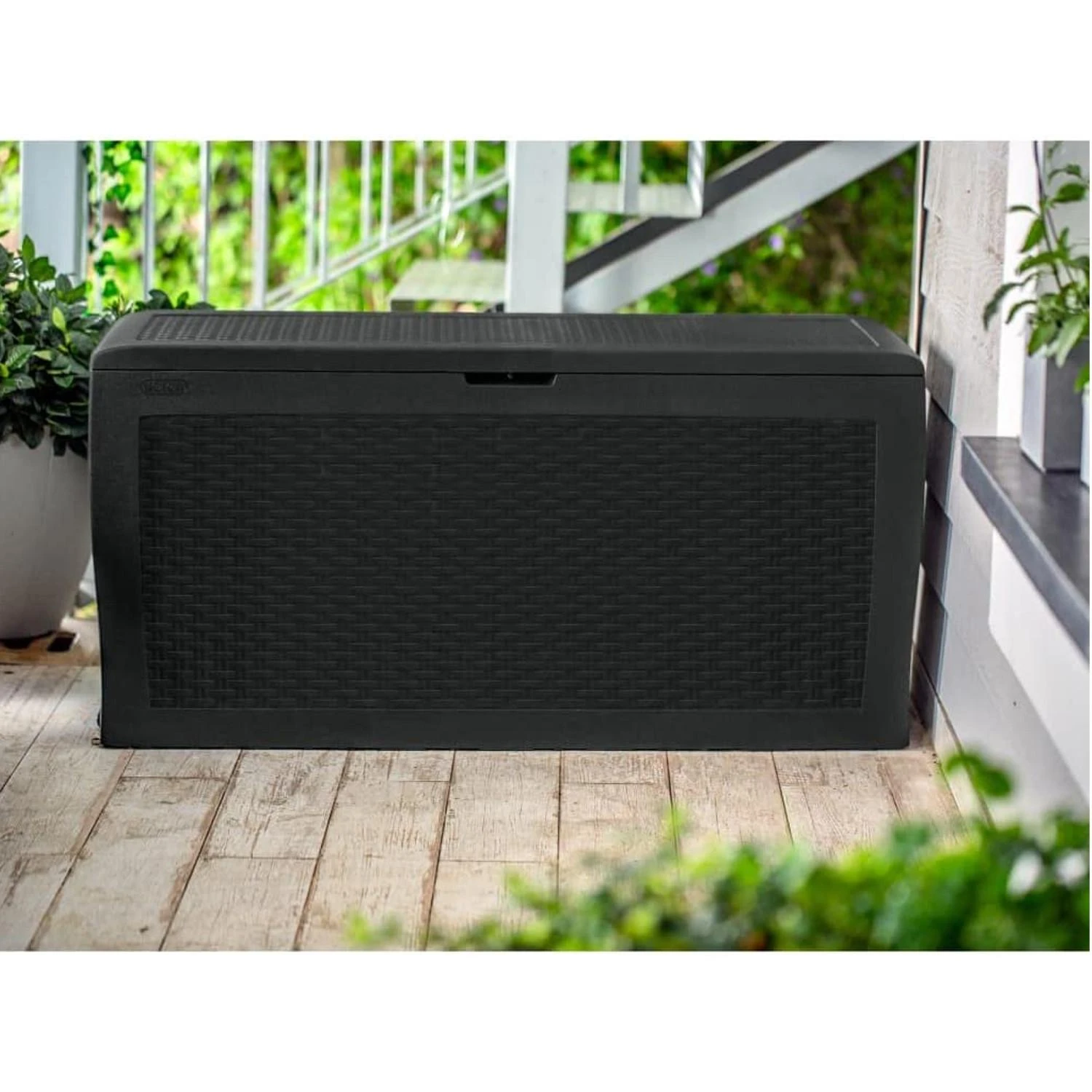 Daiktadėžė Keter Samoa Rattan 270L, grafito