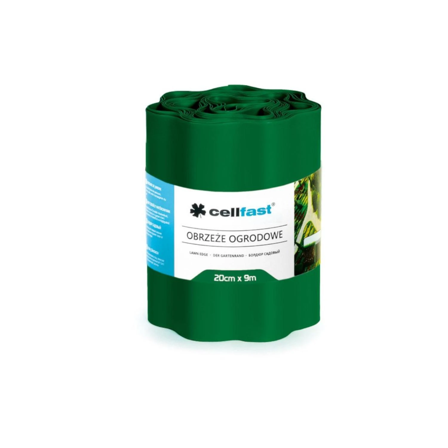 CELLFAST OBRZEŻA TRAWNIKA 20cm x 9m CIEMNA ZIELEŃ