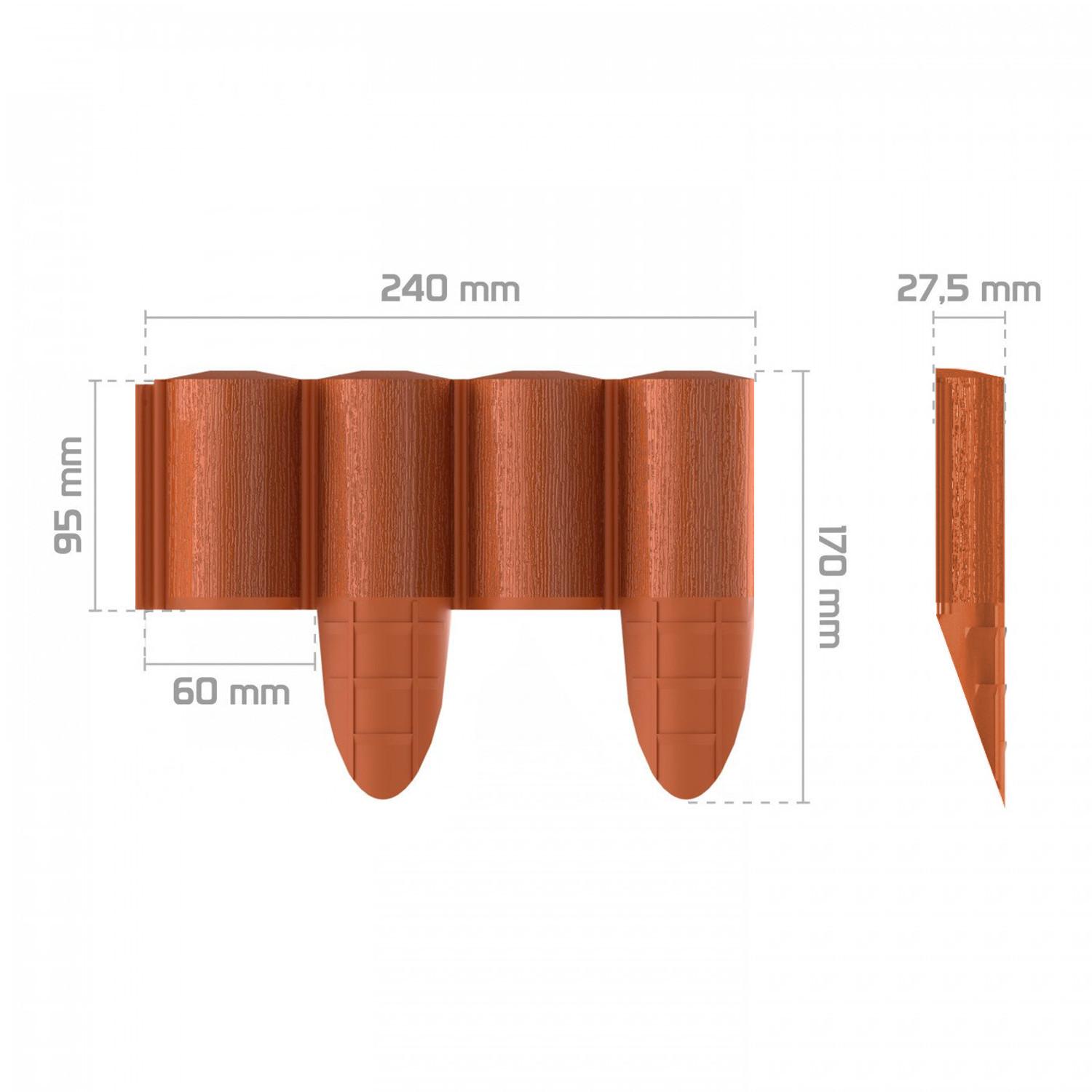 CELLFAST PALISADA OGR. 8,5cm*2,4 m PLYTŲ SPALVOS ECO