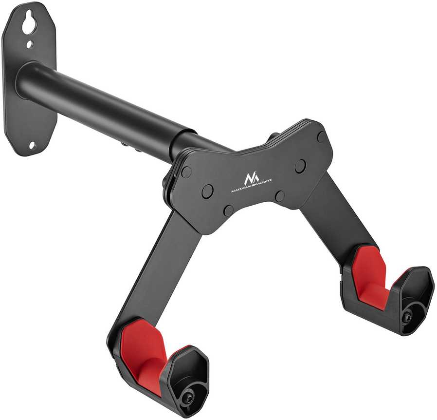 Maclean MC457 Bicycle Wall Mount Wall Bicycle Rack with 2 Hooks