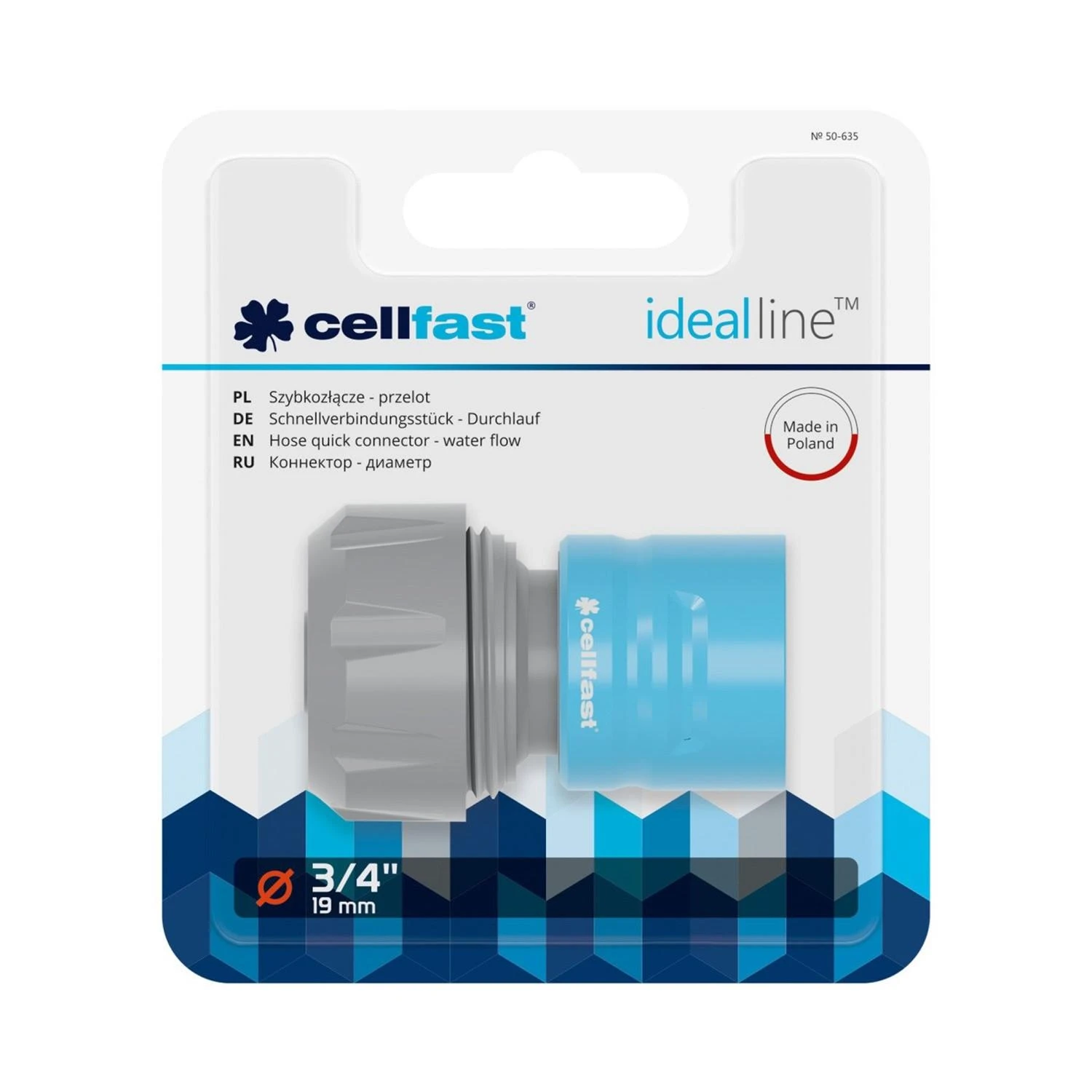 CELLFAST GREITAS JUNGTIS SODO ŽARNAI 3/4" SAFETOUCH IDEALUS