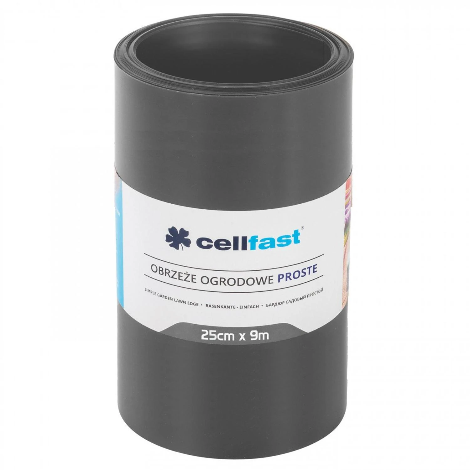 Obrzeże „Cellfast“ grafitinis sodo apvadas, 25 cm x 9 m, tiesus
