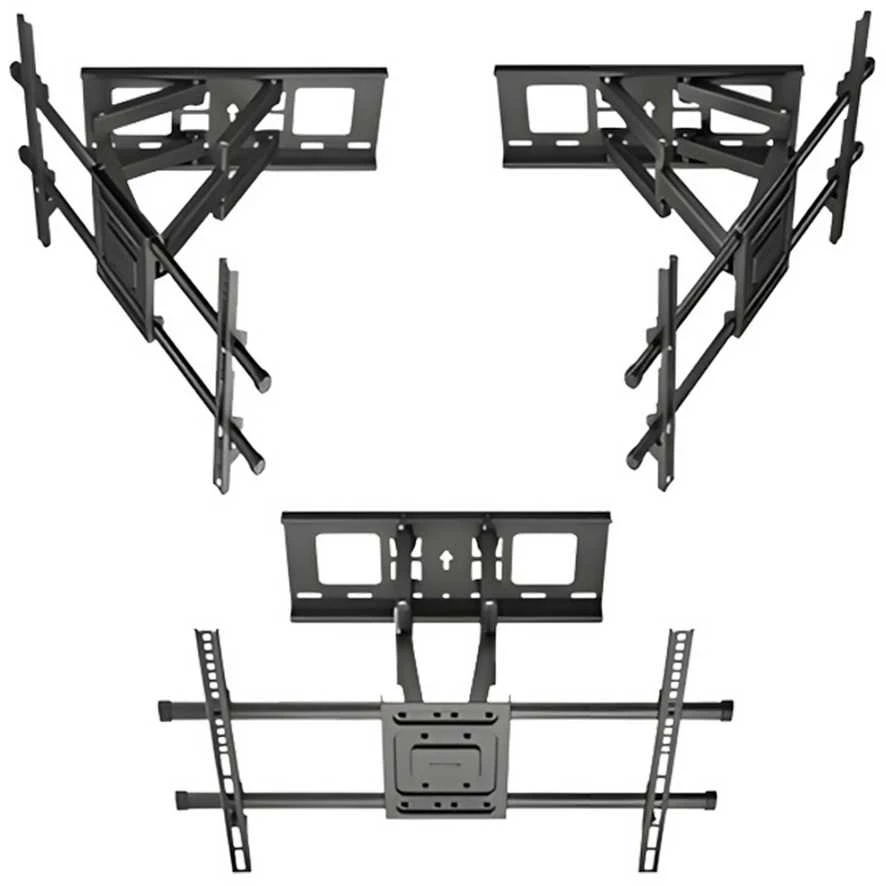 „Maclean“ televizoriaus laikiklis, maks. VESA 600x400, 32–85 colio, 60 kg, horizontalus ir vertikalus kampo reguliavimas, profilis 65–390 mm, juodas, MC-789