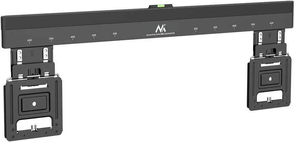 „Maclean MC-481 Ultra Flat Slim“ televizoriaus sieninis laikiklis, skirtas 37–80 colių plokščiam, lenktam televizoriui, iki 75 kg, maks. VESA 600x400, universalus televizoriaus laikiklis.