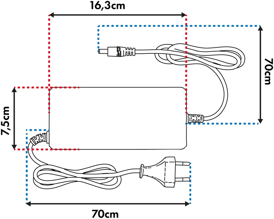 Universali kroviklis / Maitinimo šaltinis Maclean Energy, do hulajnóg, 54,6V DC, 2A, Max 110W, Fast Charging, 6 wtyczek, MCE665