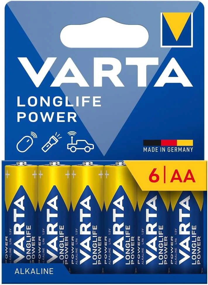 Varta AA baterijos pakuotė 6 vnt.