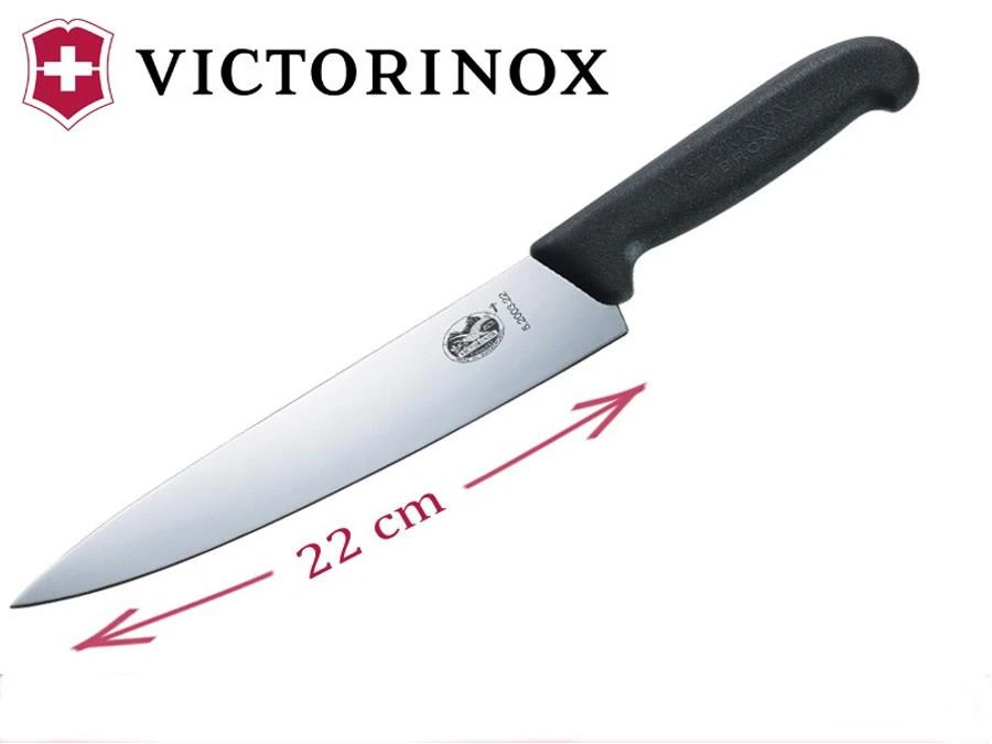 Virtuvinis peilis Victorinox Fibrox 5.2003.22 juodas 22cm