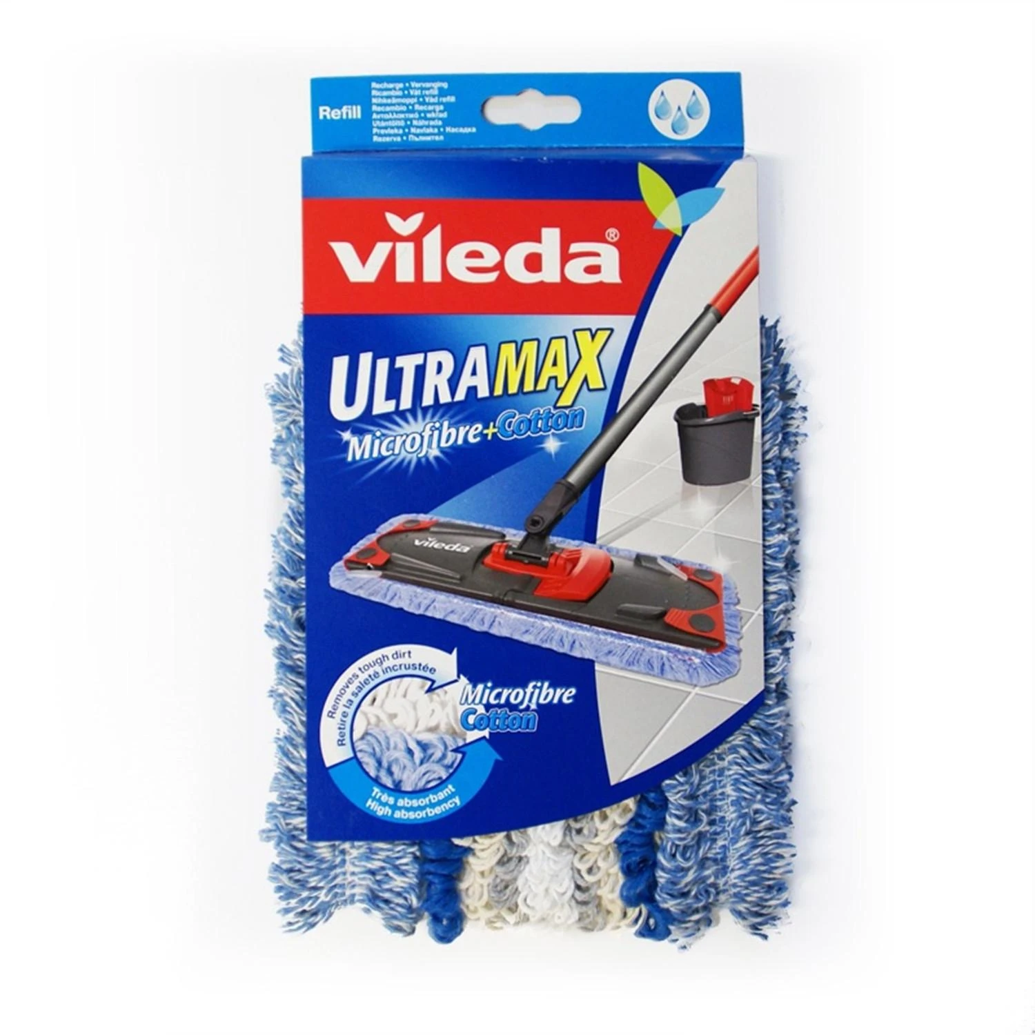 Vileda šluostė šepečiui Ultramax Micro & Cotton