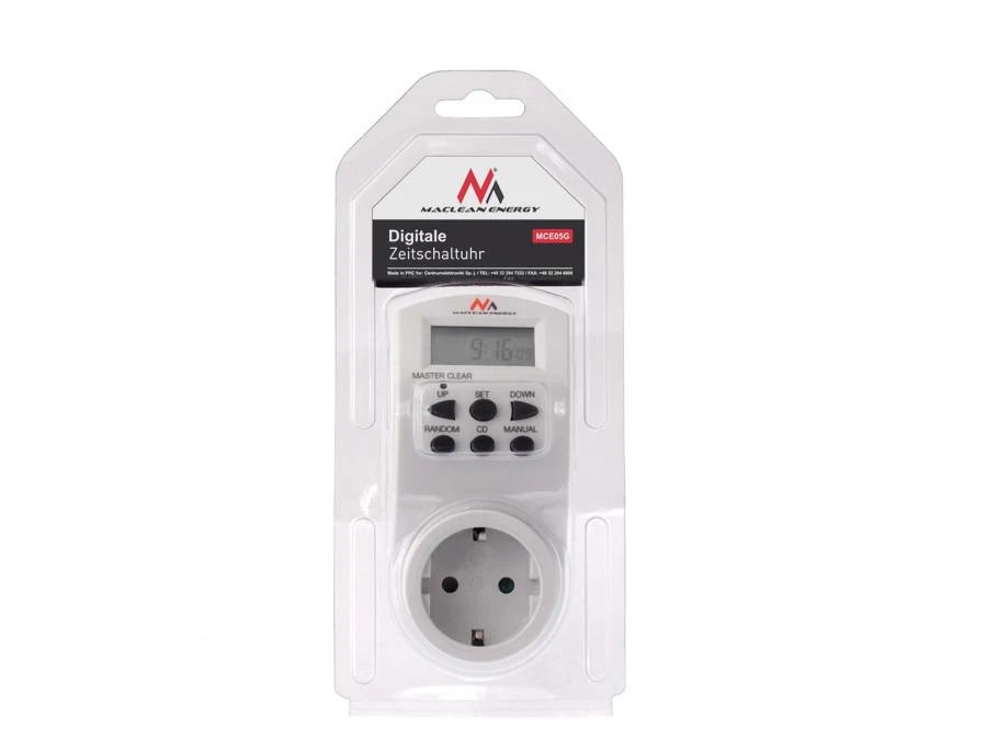 Timer „Maclean Energy MCE05G“ skaitmeninis laikmatis