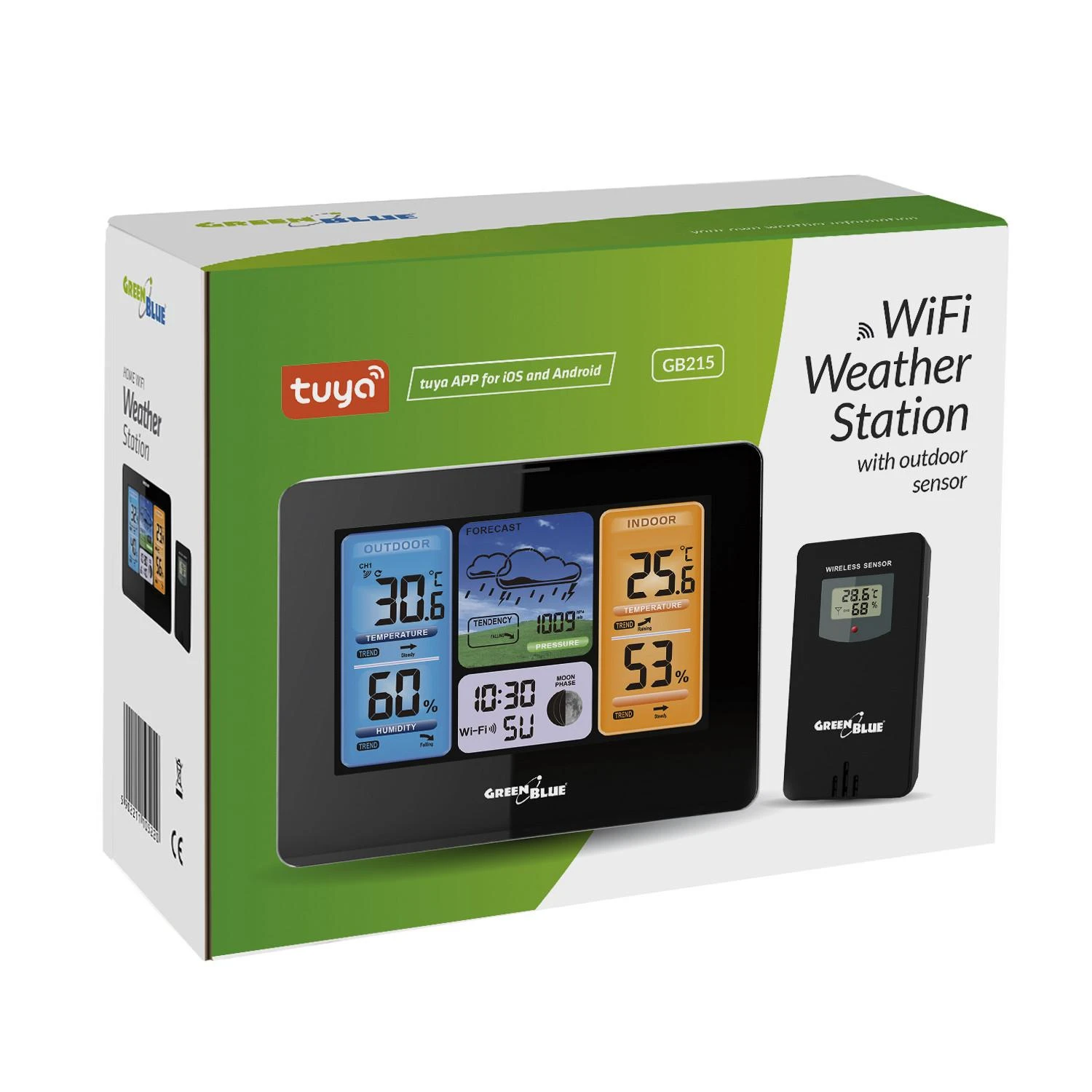 GreenBlue GB215 Meteorologinė stotelė su išoriniu jutikliu
