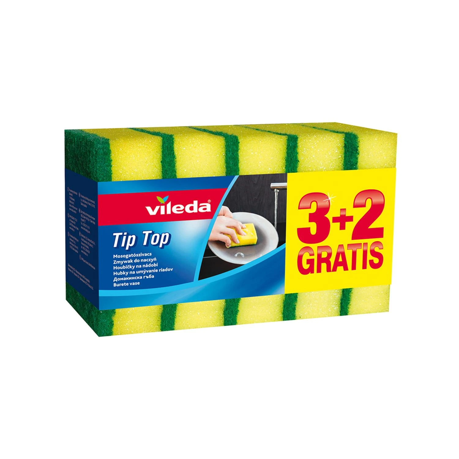 VILEDA Tip Top universalios kempinės kasdieniam valymui, 3 vnt.