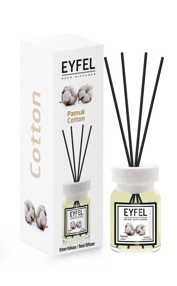 Atmosphera Eyfel namų kvapas su lazdelėmis "MEDVILNĖ 120 ml."