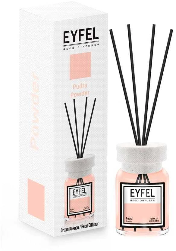 Drėkintuvas Eyfel namų kvapas su lazdelėmis "PUDRA 120 ml."