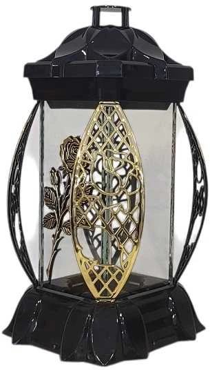 Salamina kapų žvakė.Žvakidė į kapines K-13 RA aukso spalvos 27 cm.