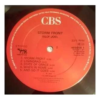 Vinilinė plokštelė Billy Joel - Storm Front