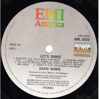 Vinilinė plokštelė David Bowie - Let's Dance