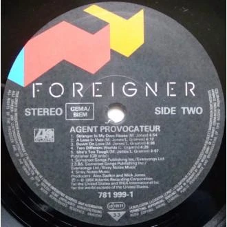 Vinilinė plokštelė Foreigner - Agent Provocateur