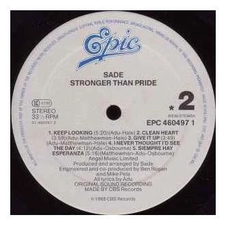 Vinilinė plokštelė Sade- Stronger Than Pride