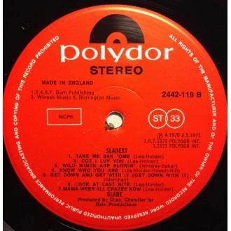 Vinilinė plokštelė Slade ‎– Sladest