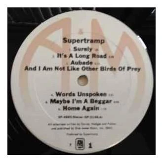 Vinilinė plokštelė Supertramp ‎– Supertramp