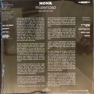 Vinilinė plokštelė Thelonious Monk Quartet ‎– Misterioso (Recorded On Tour)