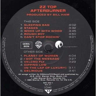 Vinilinė plokštelė ZZ Top - Afterburner