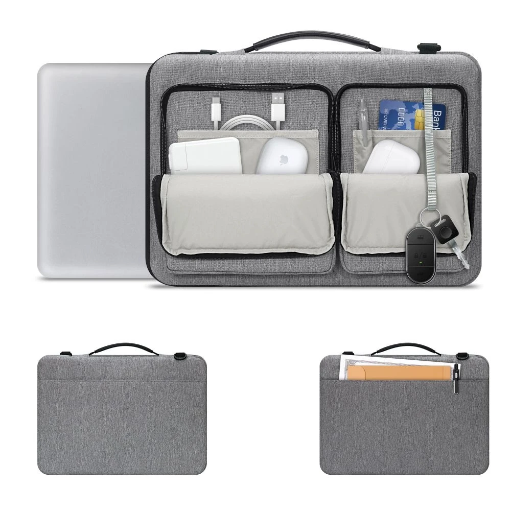 15-16 Tech-Protect Defender Bag Nešiojamas kompiuteris Bag - Gray
