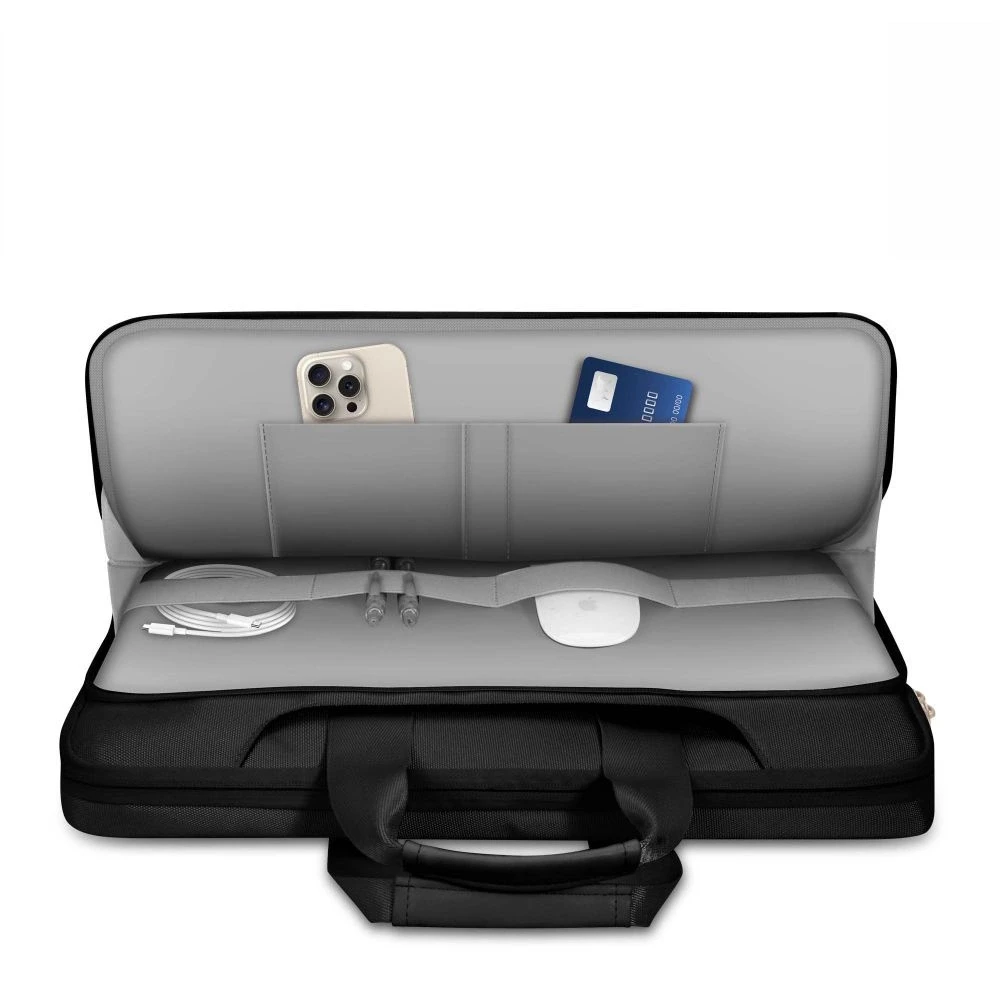 15-16 Tech-Protect Pocket Nešiojamas kompiuteris Bag - Juodas
