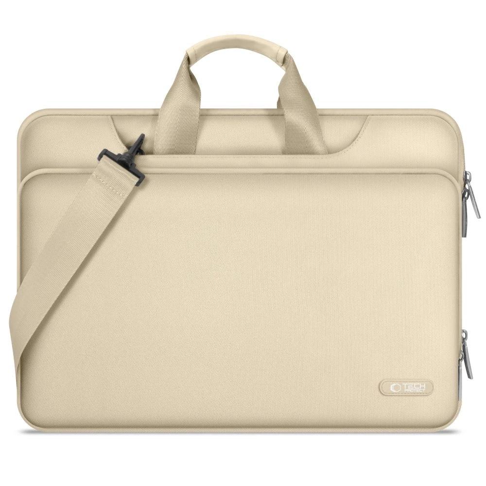 15-16 Tech-Protect Pocket Nešiojamas kompiuteris Bag - rusvai gelsvas