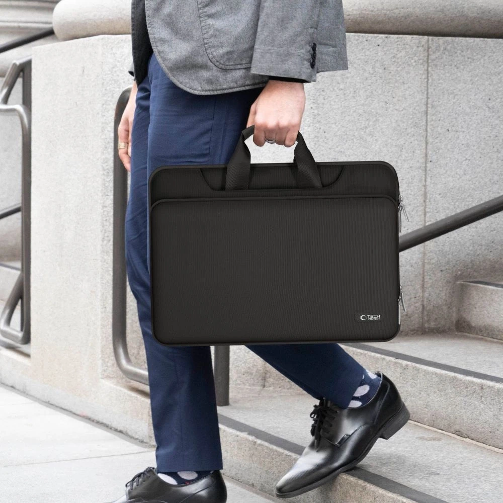15-16 Tech-Protect Pocket Nešiojamas kompiuteris Bag - Juodas