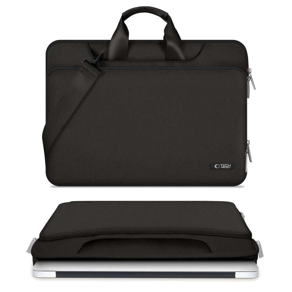 15-16 Tech-Protect Pocket Nešiojamas kompiuteris Bag - Juodas