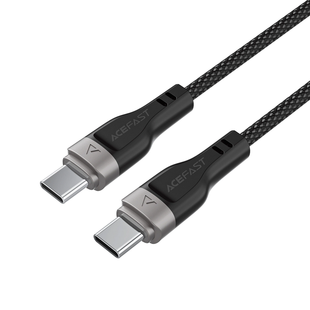 3in1 kabelis Acefast C11-03 USB-C - USB-C 480Mb/s 100W 1.2m - juodos spalvos