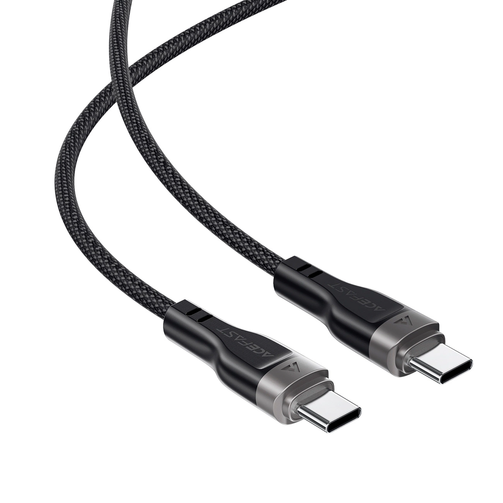 3in1 kabelis Acefast C11-03 USB-C - USB-C 480Mb/s 100W 1.2m - juodos spalvos