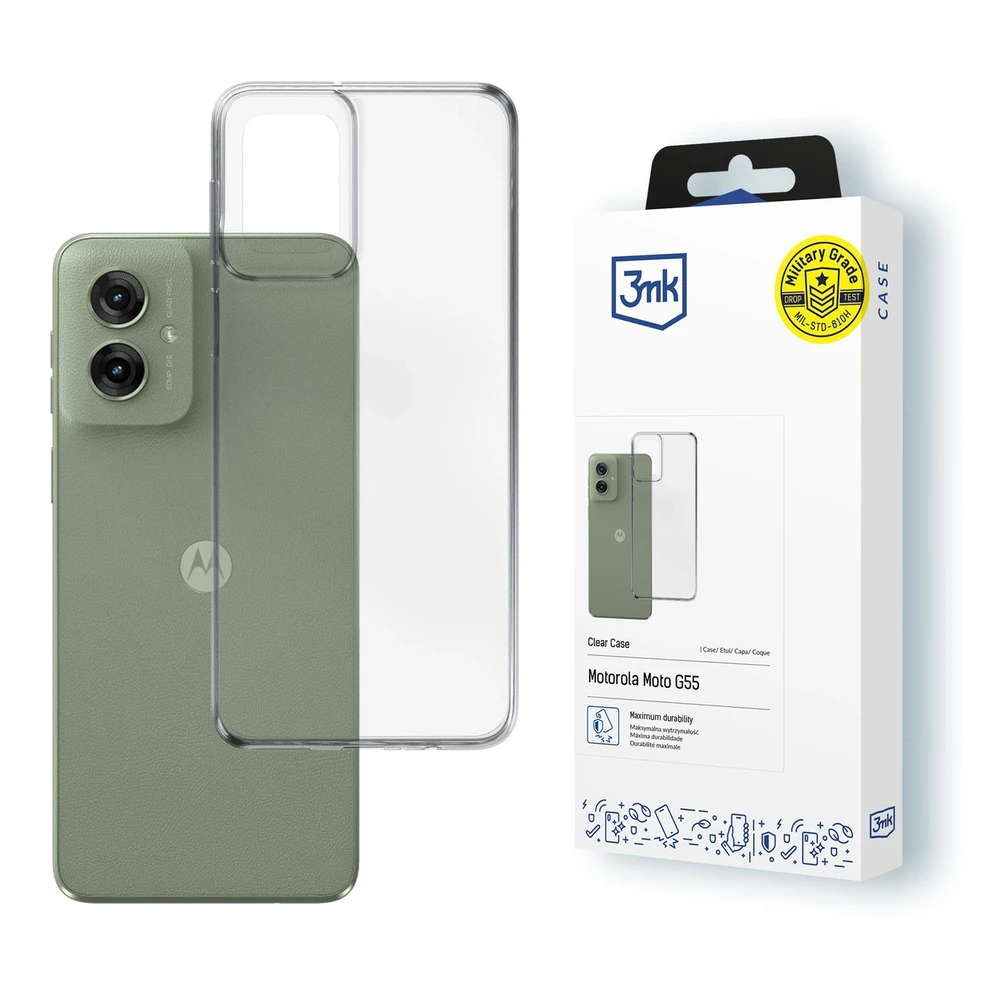 3MK skaidrus dėklas Motorola Moto G55 5G