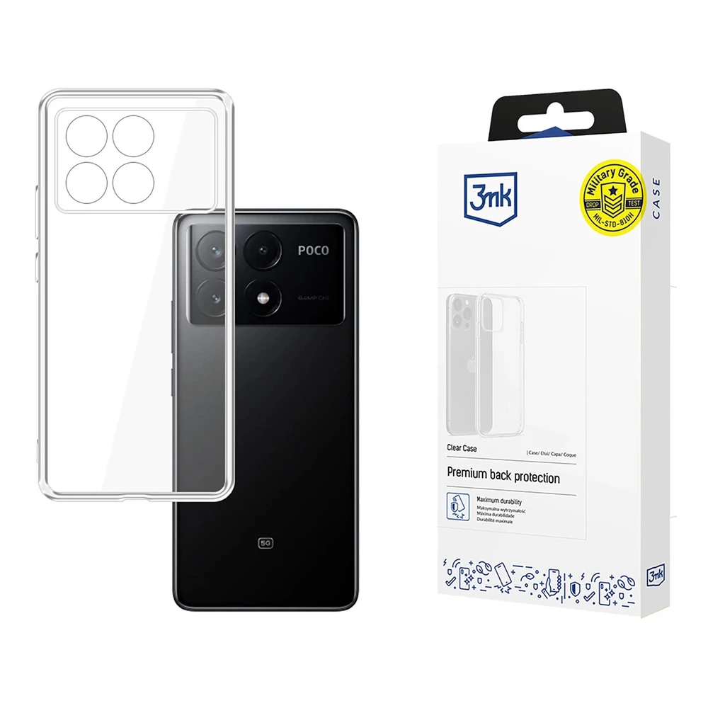 3mk Clear Xiaomi Poco X6 Pro 5G - dėklas telefonui skaidrus