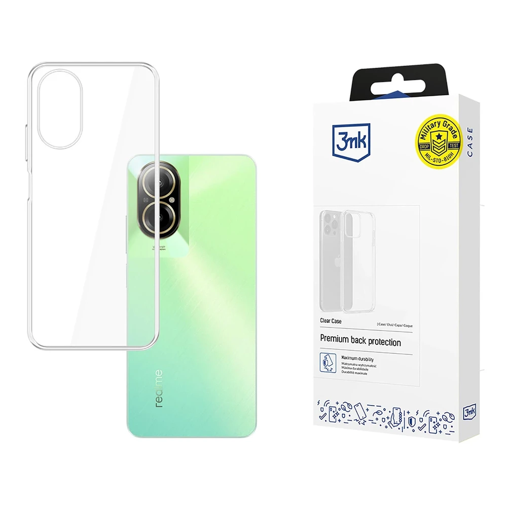 3MK skaidrus Dėklas Realme C67 5G