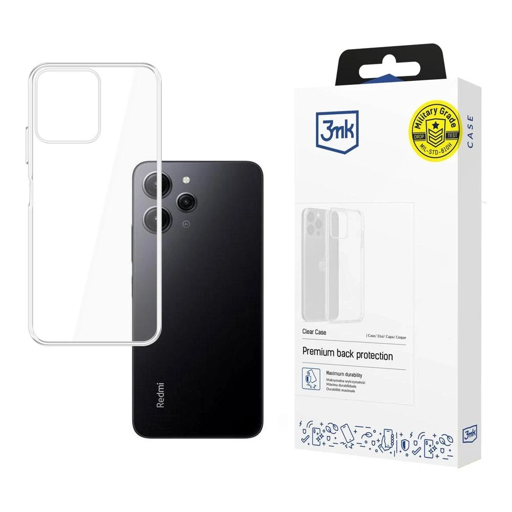 3MK skaidrus Dėklas Xiaomi Redmi 12