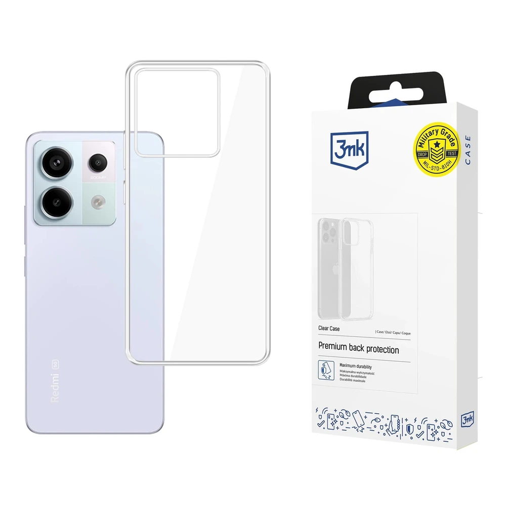 Dėklas 3mk skaidrus 1,2 mm Xiaomi Redmi Note 13 Pro 5G dėklas