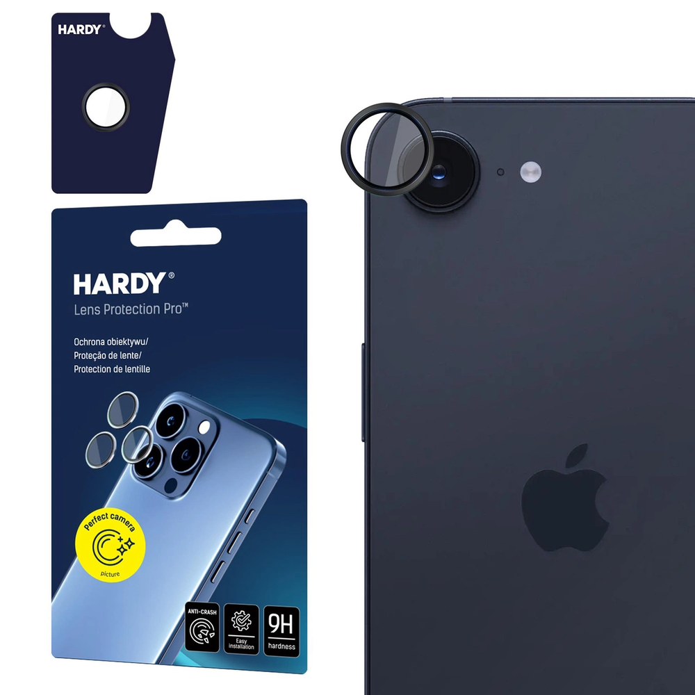 Dėklas 3mk HARDY objektyvo apsauga Pro Juodas pro Apple iPhone 16E